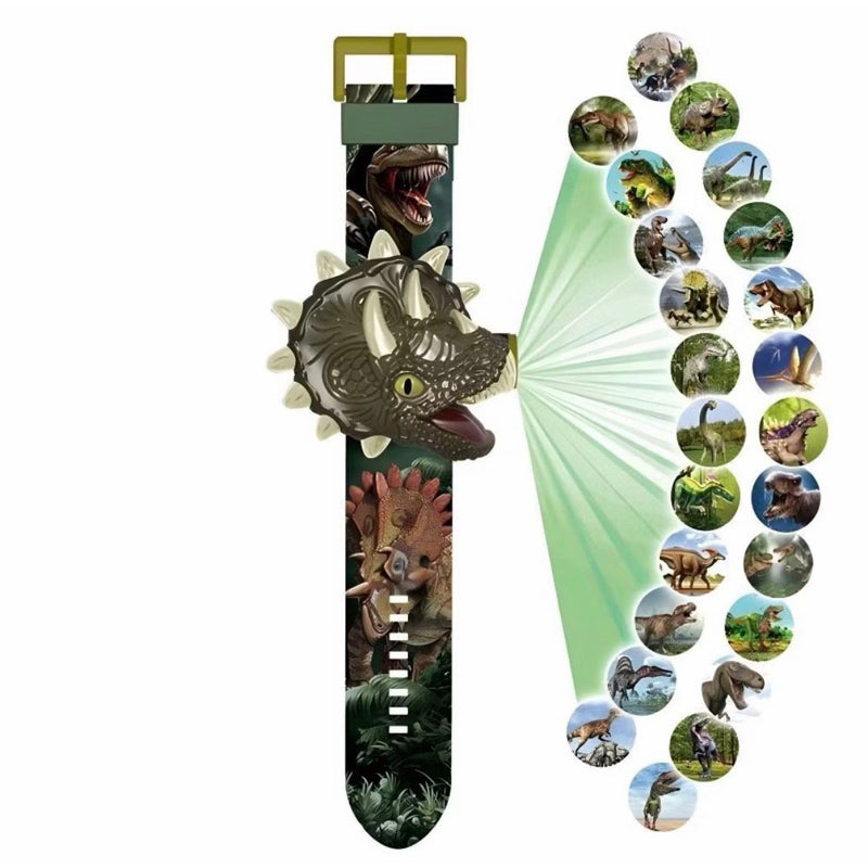 Relógio Infantil Dinossauro com Projetor de Luzes