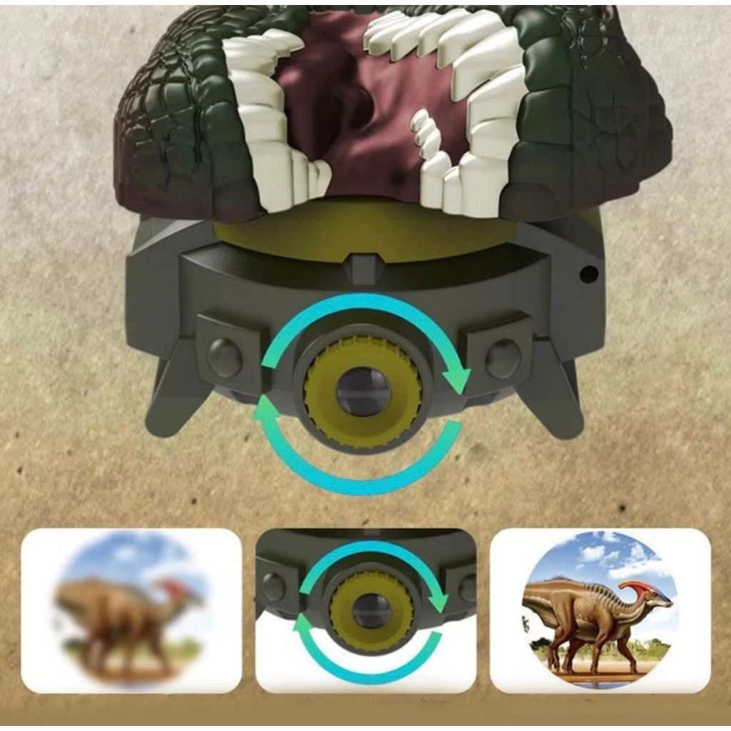 Relógio Infantil Dinossauro com Projetor de Luzes