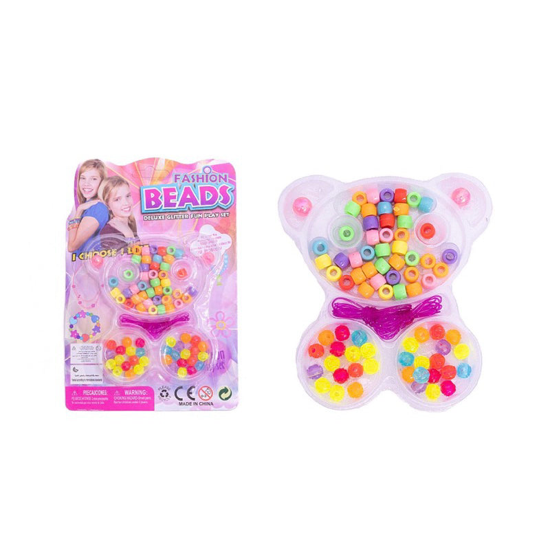 Kit de Miçangas Infantil para Pulseiras e Colares