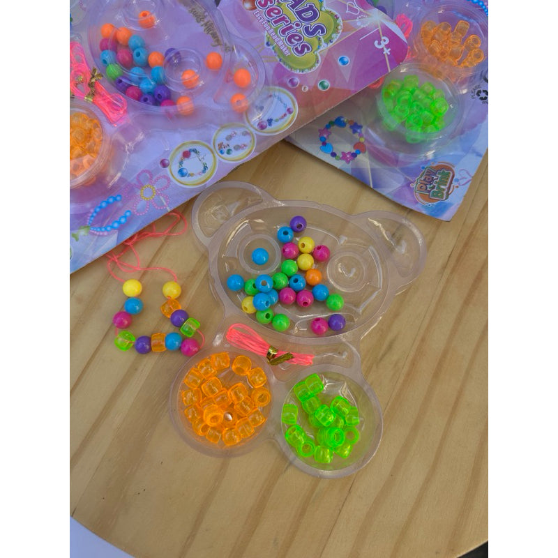 Kit de Miçangas Infantil para Pulseiras e Colares
