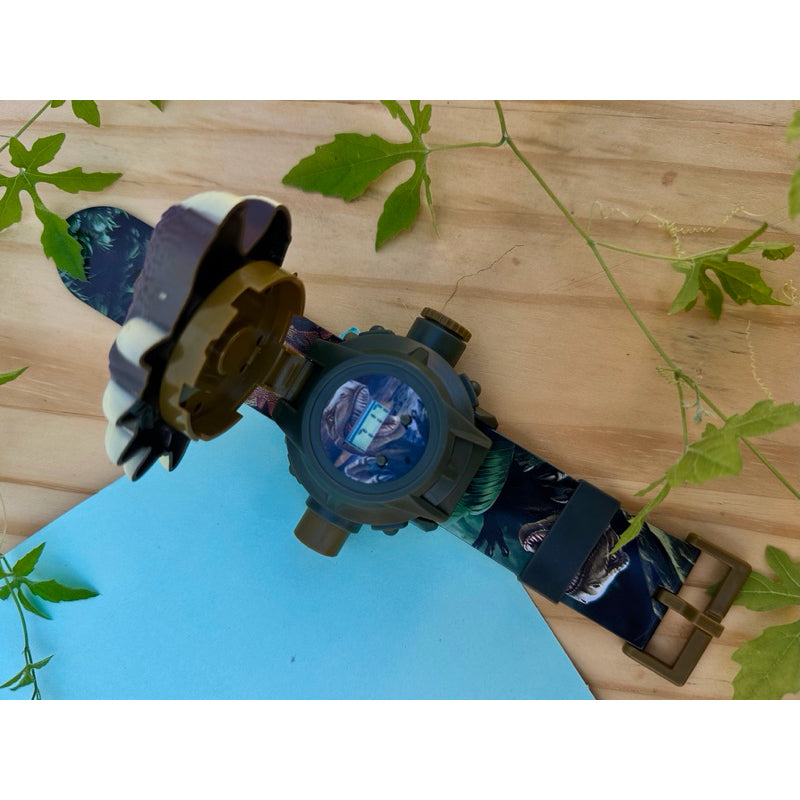 Relógio Infantil Dinossauro com Projetor de Luzes