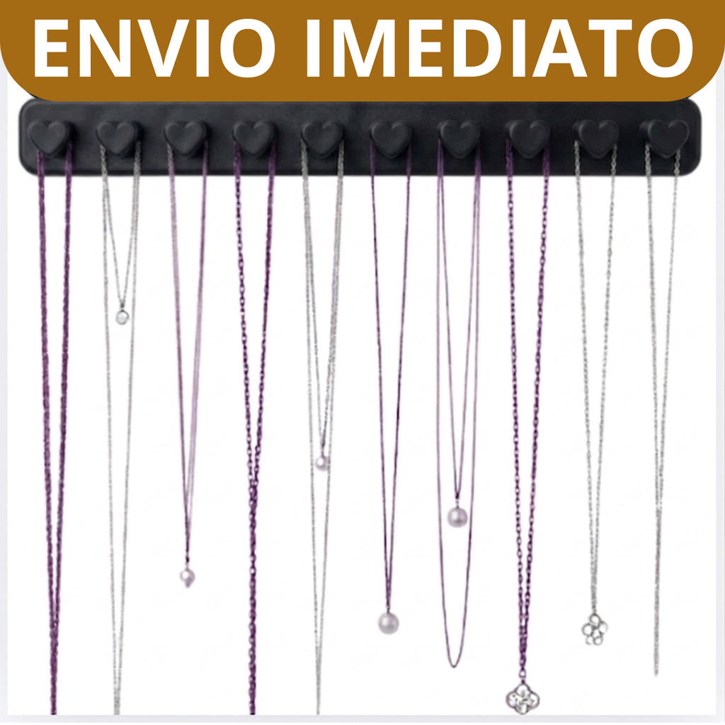 Organizador de Joias Coração - Porta Colares e Pulseiras